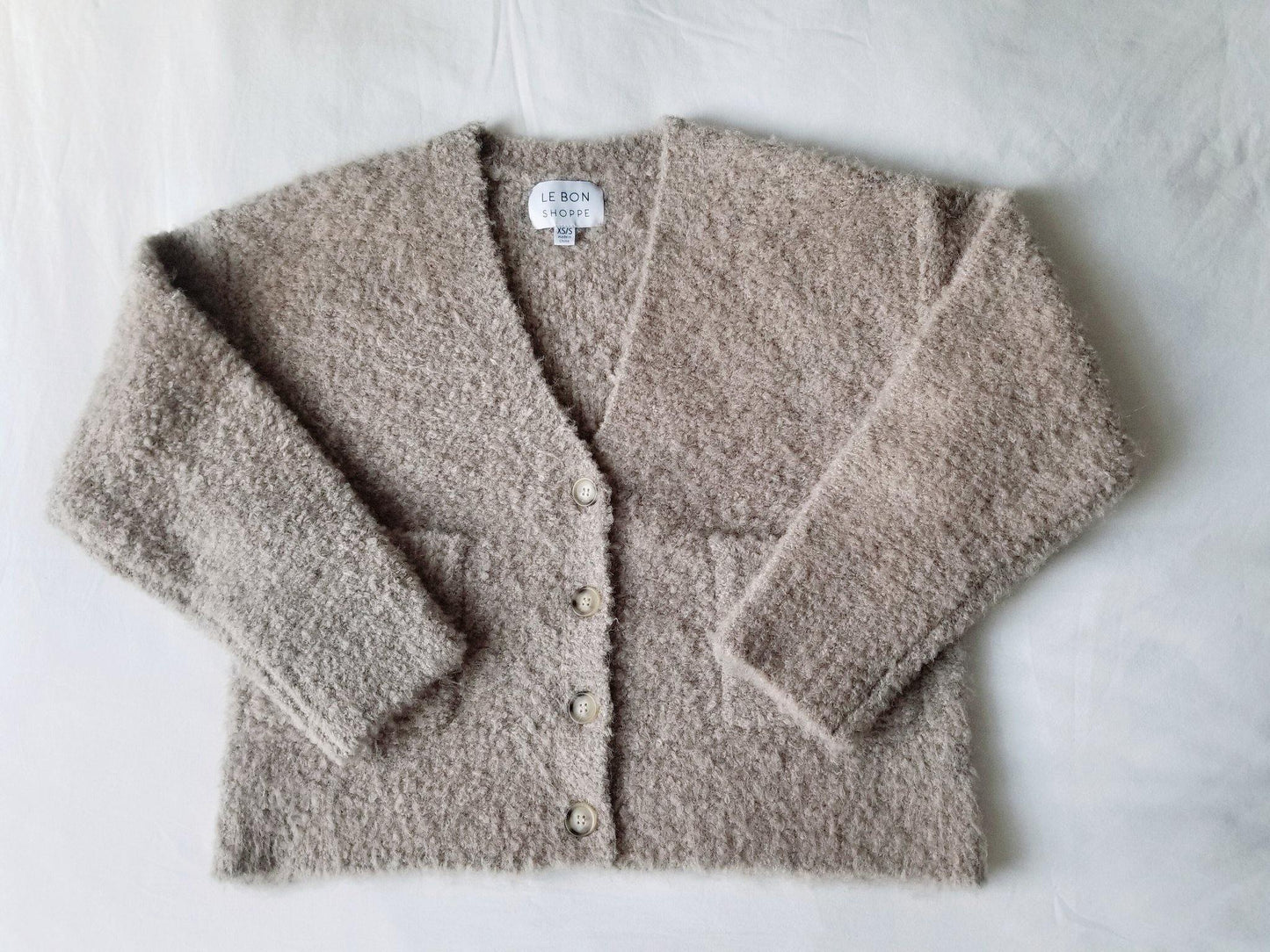 Le Bon Shoppe Chaud Cardigan - Mushroom - Vincent Park - {{shop.address.city}} {{ shop.address.country }}