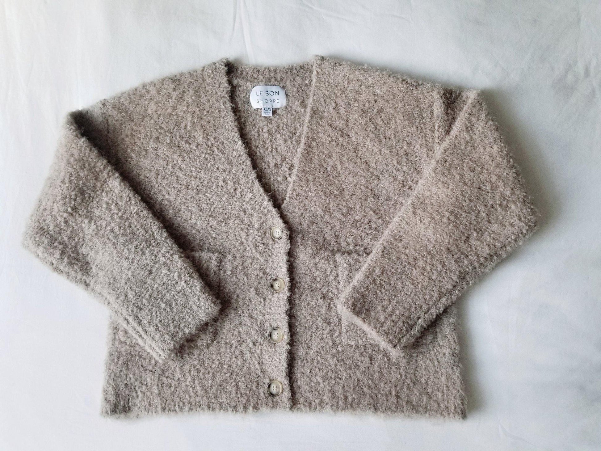 Le Bon Shoppe Chaud Cardigan - Mushroom - Vincent Park - {{shop.address.city}} {{ shop.address.country }}
