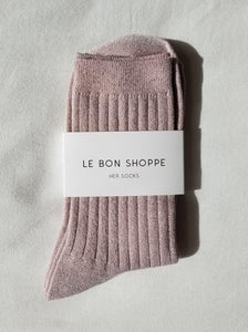 Le Bon Shoppe Her Socks - Rose Glitter - Vincent Park - {{shop.address.city}} {{ shop.address.country }}