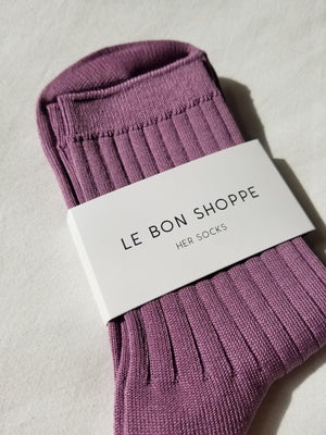 Le Bon Shoppe Her Socks - Orchid (mc) - Vincent Park - {{shop.address.city}} {{ shop.address.country }}
