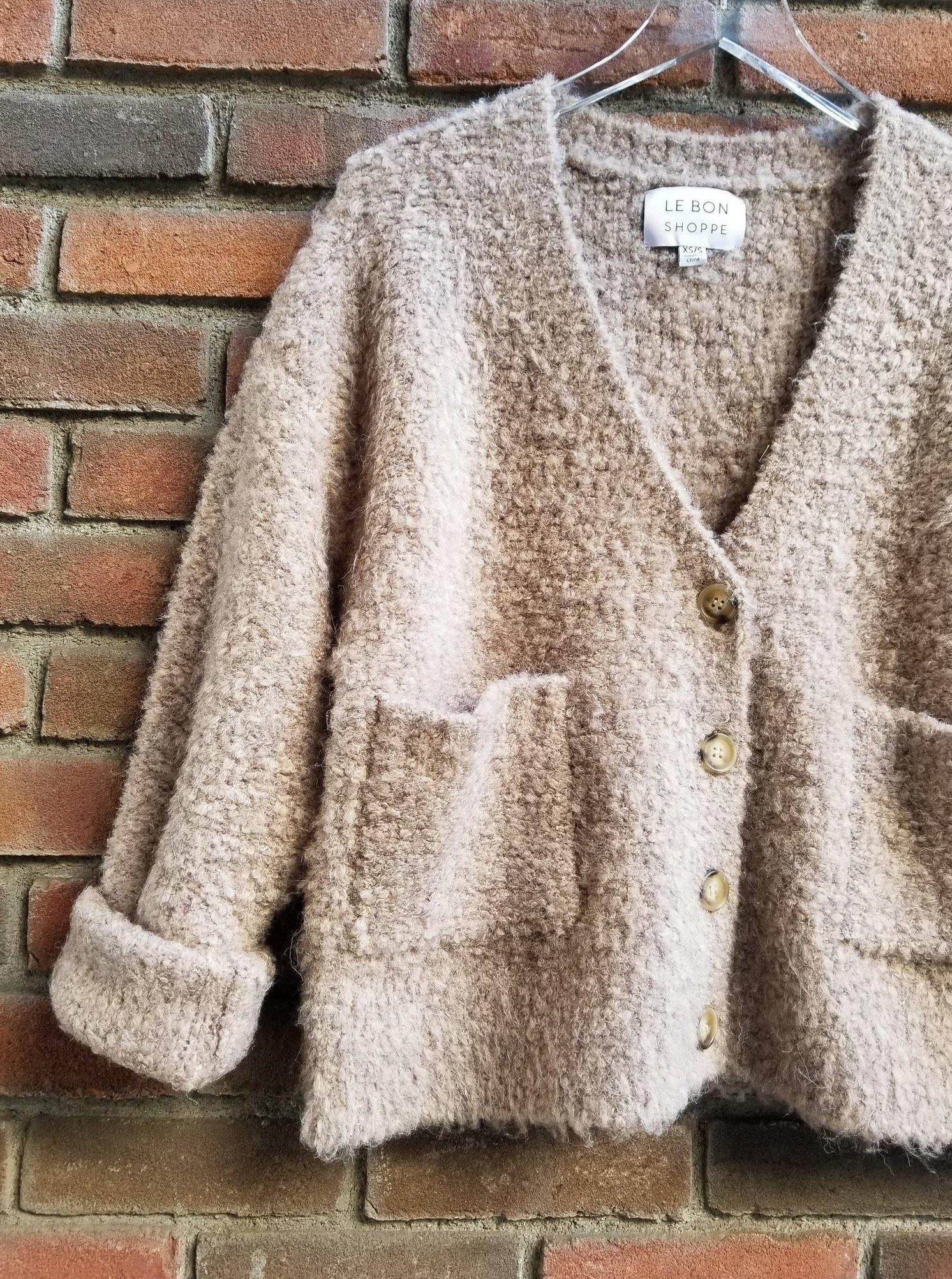 Le Bon Shoppe Chaud Cardigan - Mushroom - Vincent Park - {{shop.address.city}} {{ shop.address.country }}