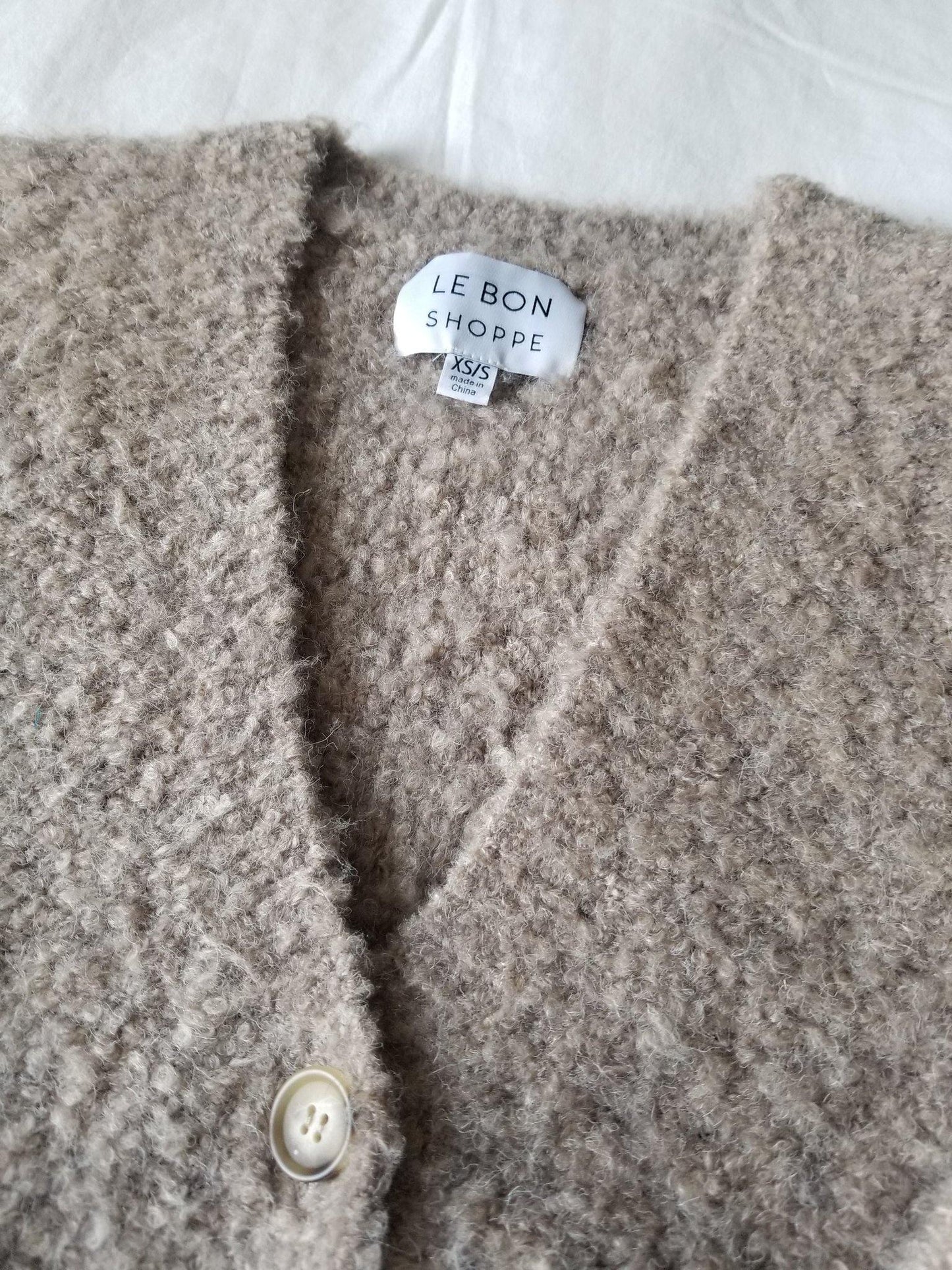 Le Bon Shoppe Chaud Cardigan - Mushroom - Vincent Park - {{shop.address.city}} {{ shop.address.country }}