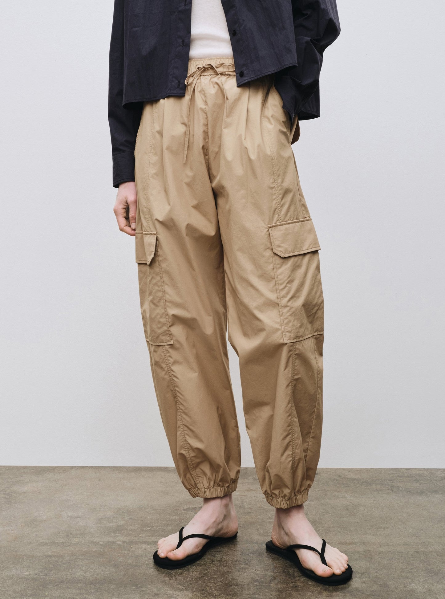 Mijeong Park Cargo Pants - Camel - Vincent Park - {{shop.address.city}} {{ shop.address.country }}