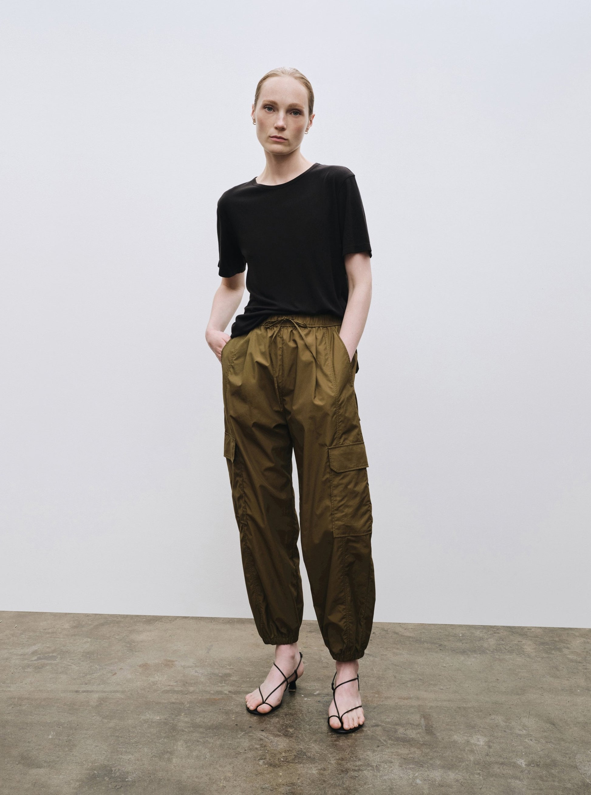 Mijeong Park Cargo Pants - Olive - Vincent Park - {{shop.address.city}} {{ shop.address.country }}