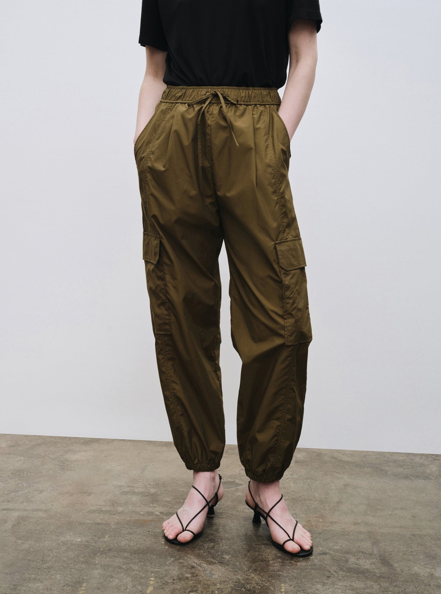 Mijeong Park Cargo Pants - Olive - Vincent Park - {{shop.address.city}} {{ shop.address.country }}