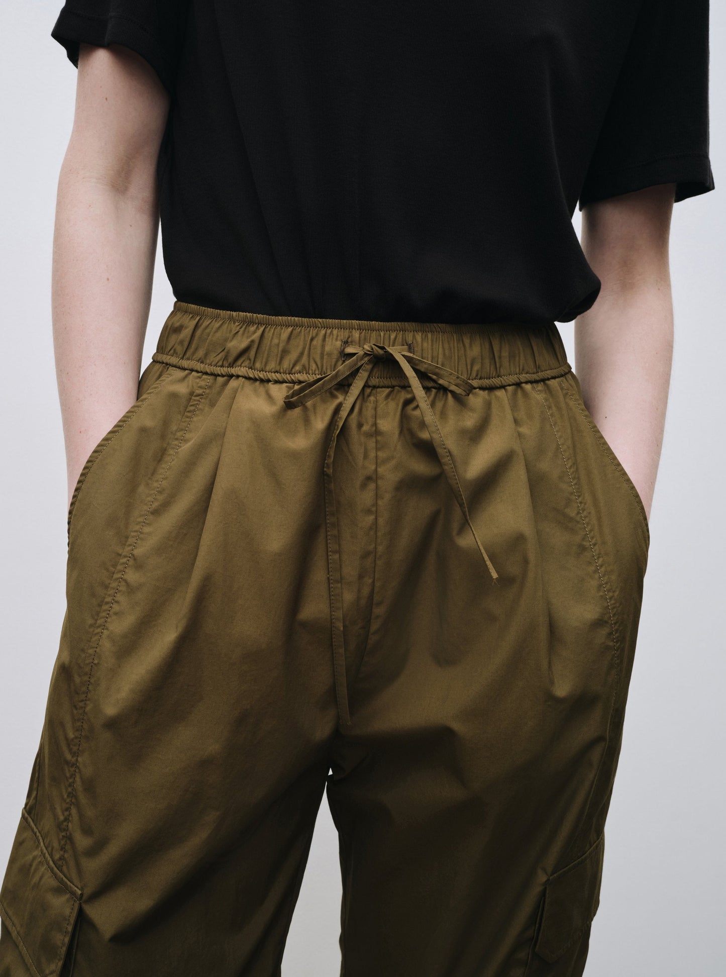 Mijeong Park Cargo Pants - Olive - Vincent Park - {{shop.address.city}} {{ shop.address.country }}