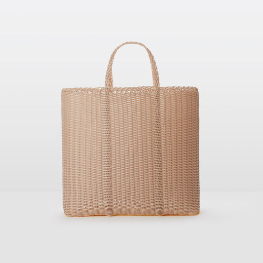 Palorosa Large Flat Handwoven Tote - Powder - Vincent Park - {{shop.address.city}} {{ shop.address.country }}