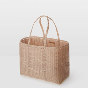 Palorosa Large Handwoven Basket Tote - Powder - Vincent Park - {{shop.address.city}} {{ shop.address.country }}