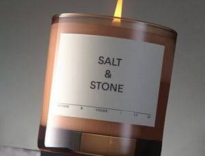 Salt & Stone Candle - Saffron & Cedar - Vincent Park - {{shop.address.city}} {{ shop.address.country }}