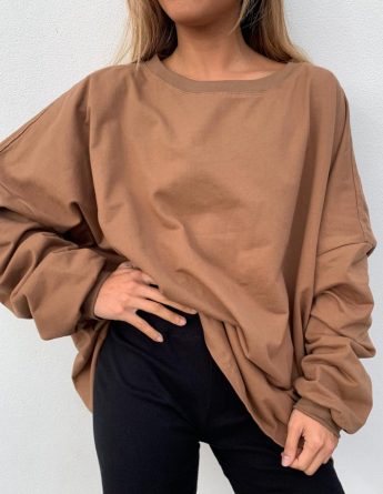 Laneway The Label Oversized Jumper - Cinnamon - Vincent Park - {{shop.address.city}} {{ shop.address.country }}