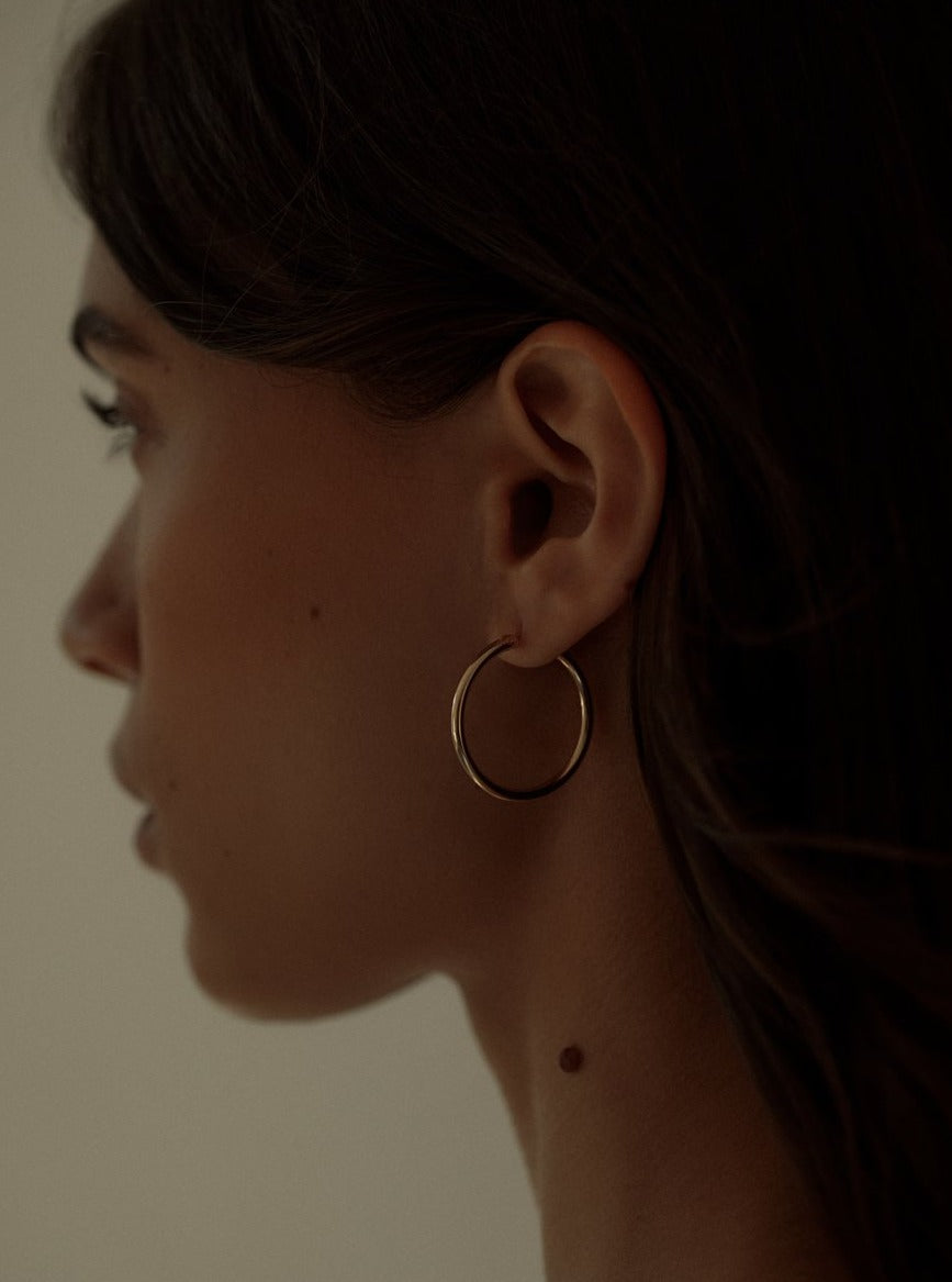 Lisbeth Fauna Hoops - Gold - Vincent Park - {{shop.address.city}} {{ shop.address.country }}