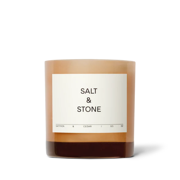 Salt & Stone Candle - Saffron & Cedar - Vincent Park - {{shop.address.city}} {{ shop.address.country }}