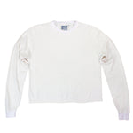 Jungmaven Cropped Long Sleeve Tee - Washed White - Vincent Park - {{shop.address.city}} {{ shop.address.country }}