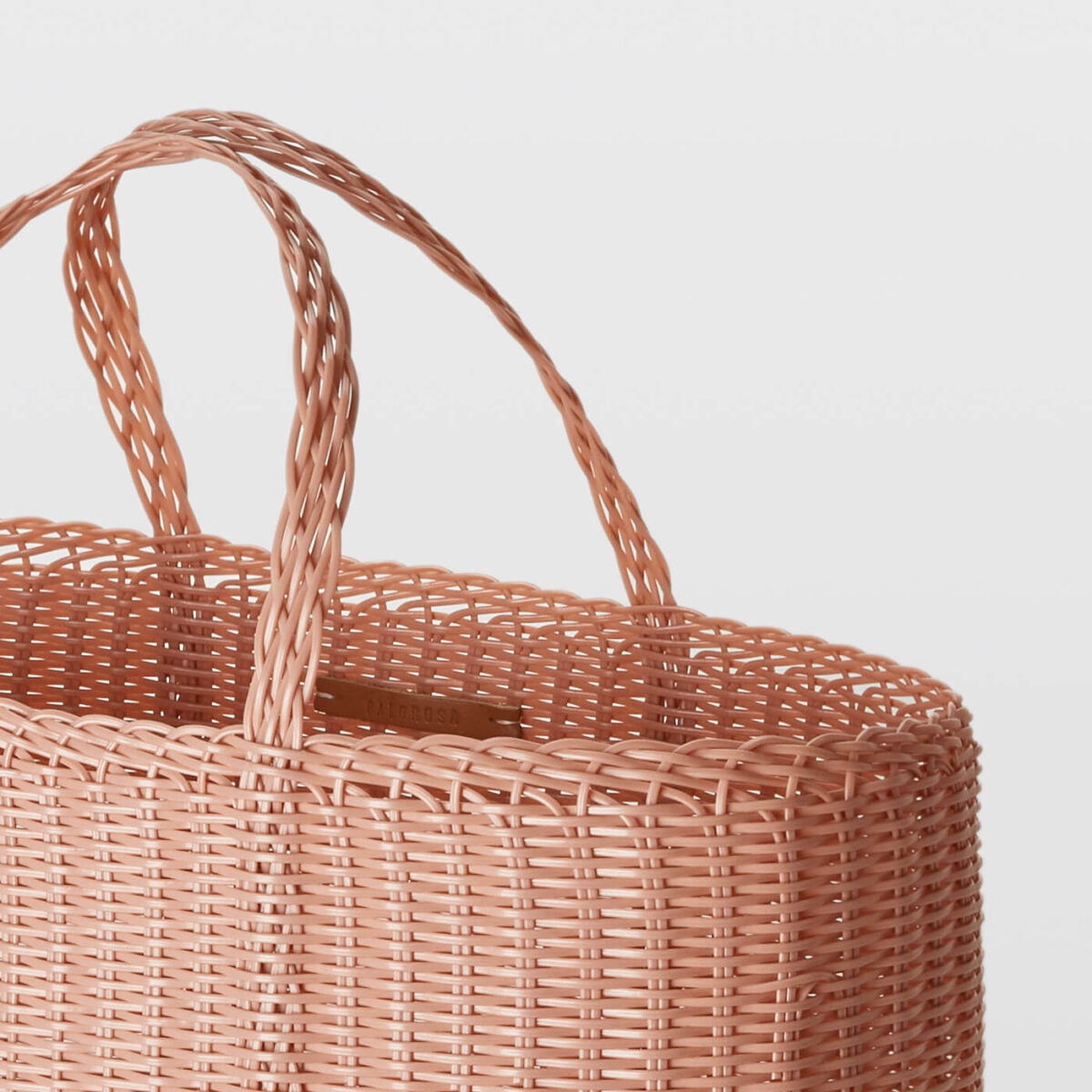 Palorosa Large Flat Handwoven Tote - Rose - Vincent Park - {{shop.address.city}} {{ shop.address.country }}
