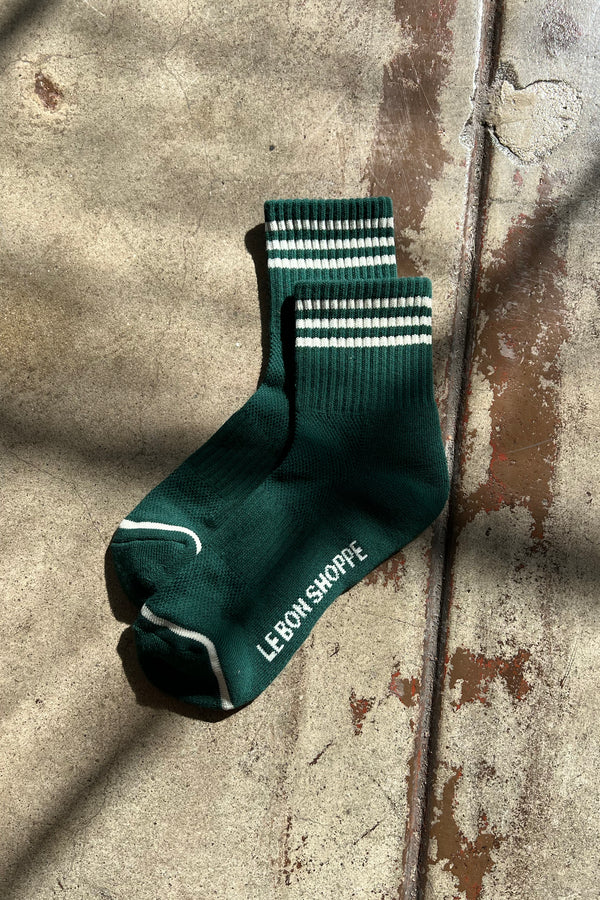 Le Bon Shoppe Girlfriend Sock - Hunter Green - Vincent Park - {{shop.address.city}} {{ shop.address.country }}