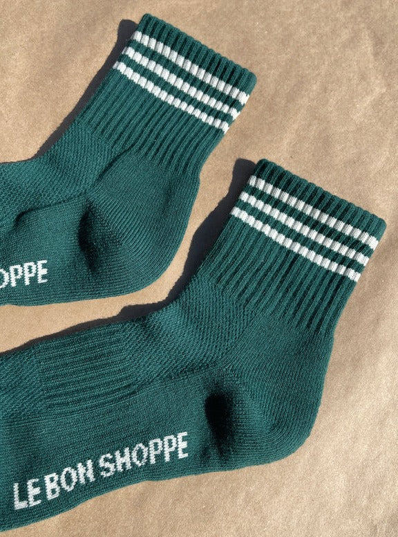 Le Bon Shoppe Girlfriend Sock - Hunter Green - Vincent Park - {{shop.address.city}} {{ shop.address.country }}