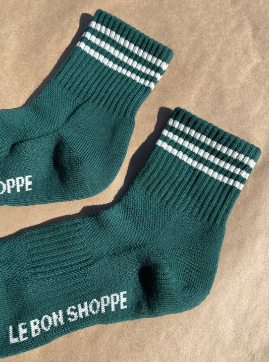Le Bon Shoppe Girlfriend Sock - Hunter Green - Vincent Park - {{shop.address.city}} {{ shop.address.country }}