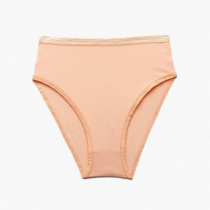 Knickey Organic Cotton High Rise Brief - Peachy Keen, Vincent Park