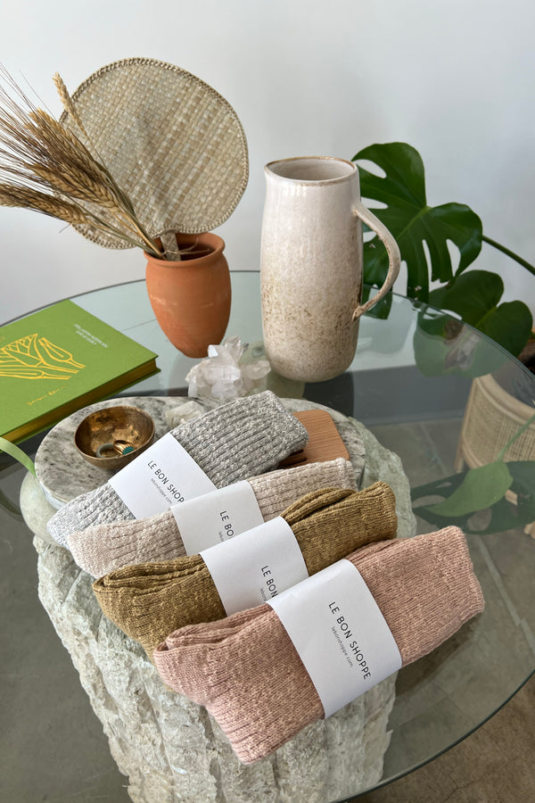 Le Bon Shoppe Cottage Socks - Oatmeal - Vincent Park - {{shop.address.city}} {{ shop.address.country }}
