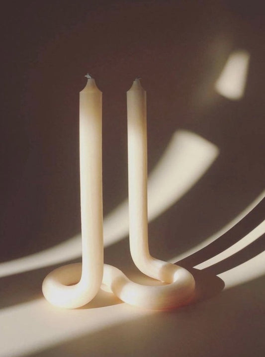 Lex Pott Twist Candle - Peach - Vincent Park - {{shop.address.city}} {{ shop.address.country }}