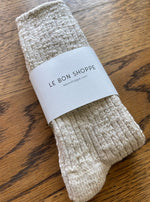 Le Bon Shoppe Cottage Socks - Oatmeal - Vincent Park - {{shop.address.city}} {{ shop.address.country }}