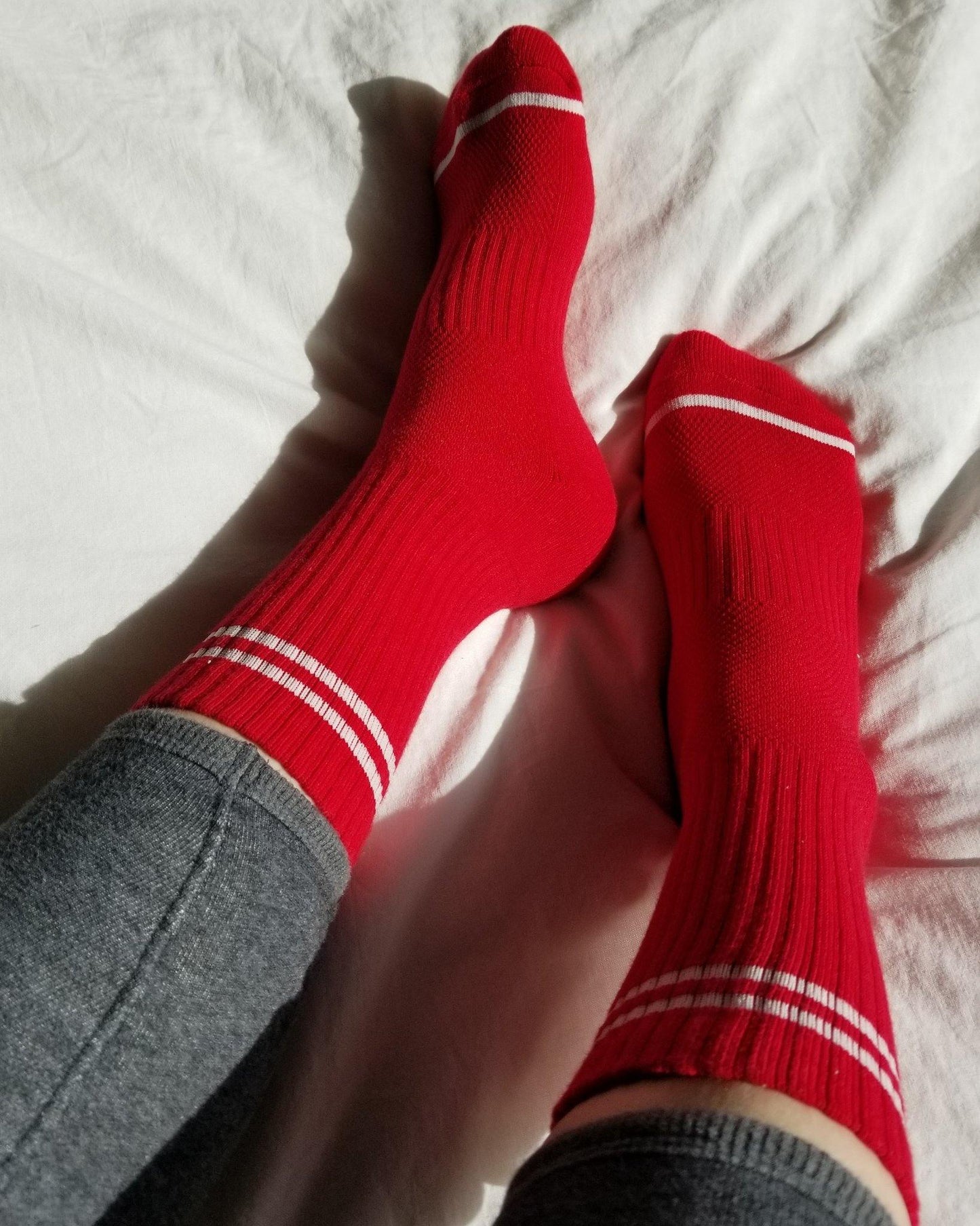 Le Bon Shoppe Boyfriend Sock - Red - Vincent Park - {{shop.address.city}} {{ shop.address.country }}