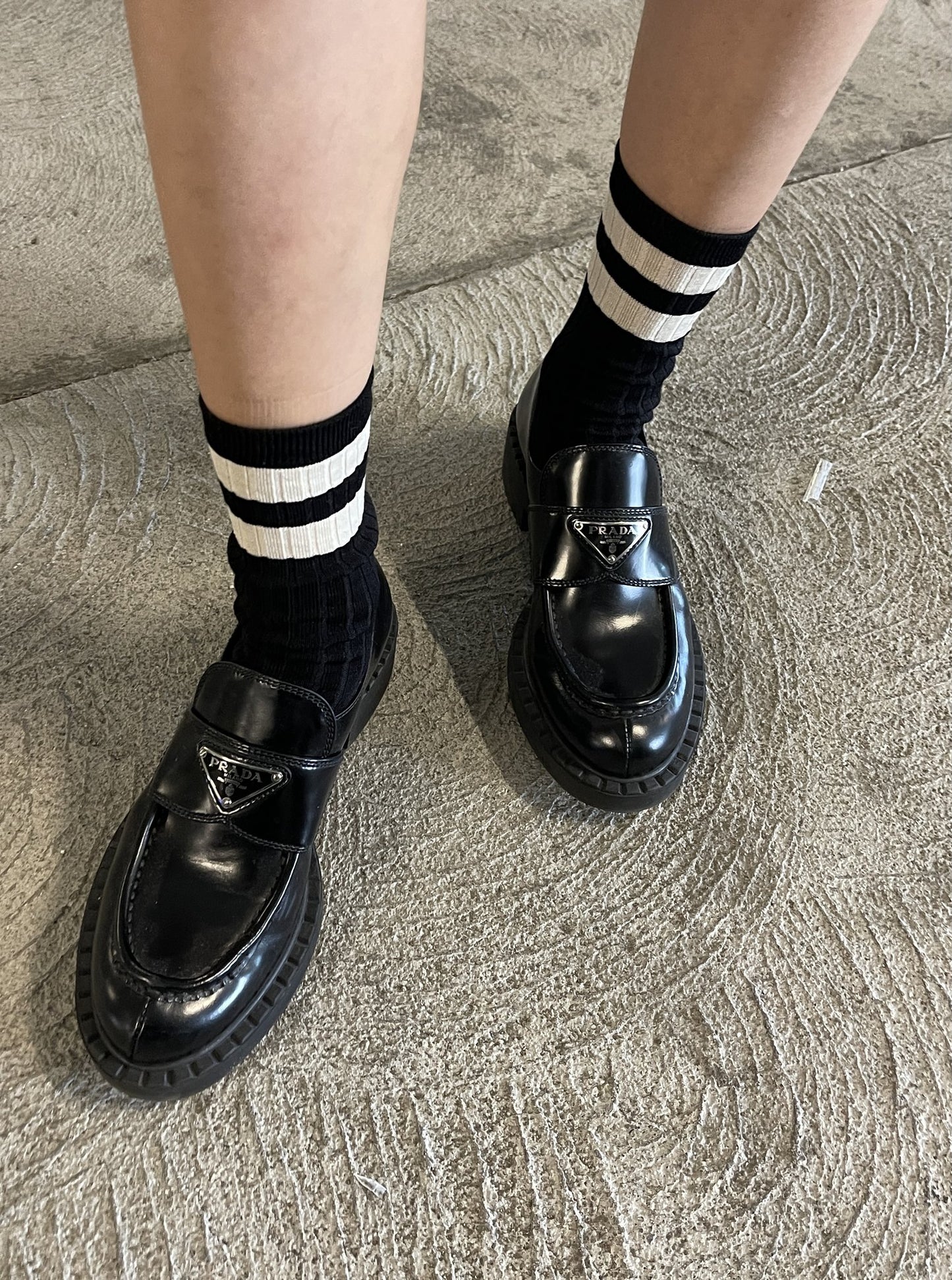 Le Bon Shoppe Her Varsity Socks - Black - Vincent Park - {{shop.address.city}} {{ shop.address.country }}