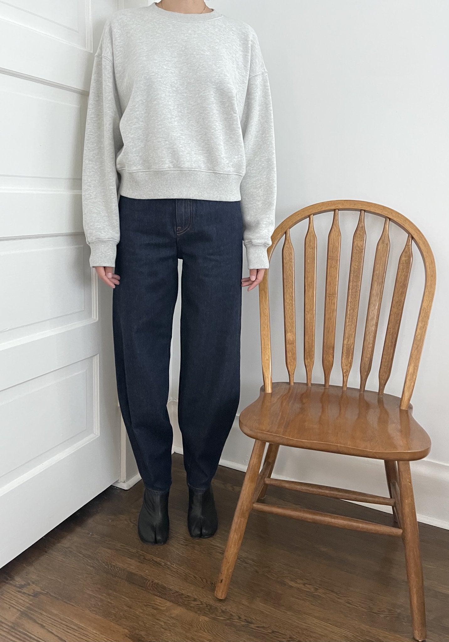 Petite Fundamental Sweatshirt - Light Grey