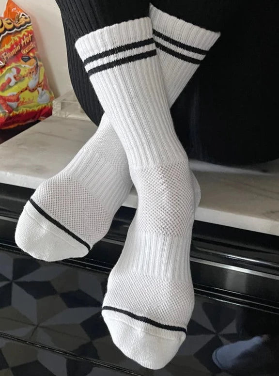 Le Bon Shoppe Boyfriend Sock - Classic White - Vincent Park - {{shop.address.city}} {{ shop.address.country }}