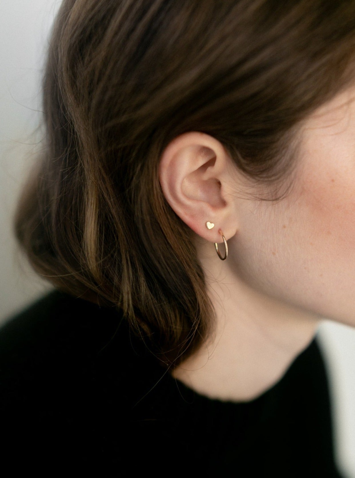 Lisbeth 14k Gold Sweetheart Studs - Vincent Park - {{shop.address.city}} {{ shop.address.country }}