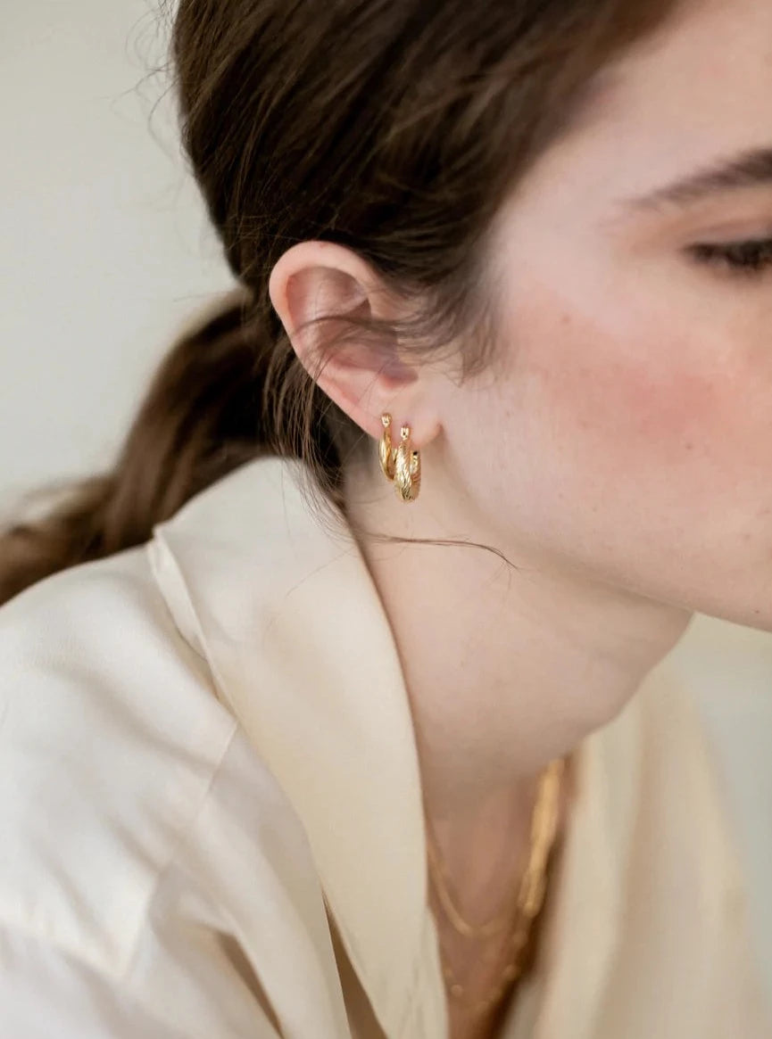 Lisbeth Sail Hoops - Gold - Vincent Park - {{shop.address.city}} {{ shop.address.country }}