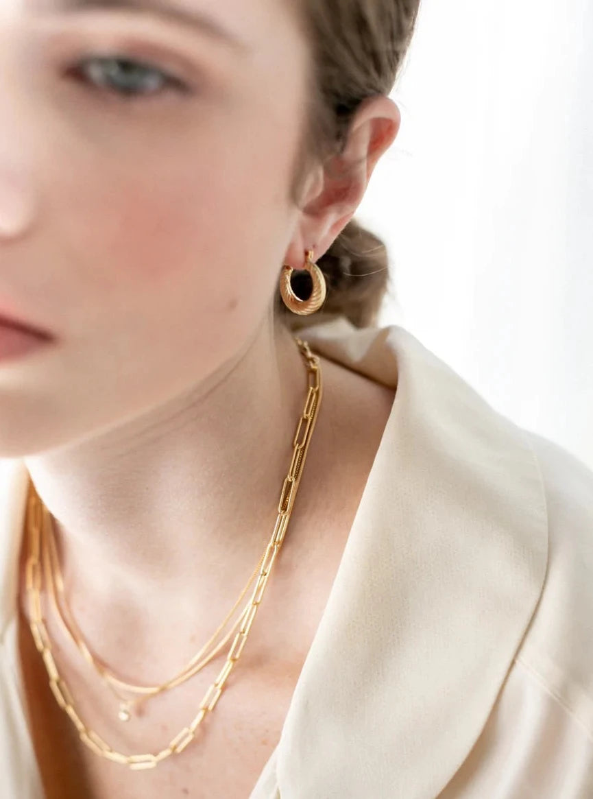 Lisbeth Sail Hoops - Gold - Vincent Park - {{shop.address.city}} {{ shop.address.country }}