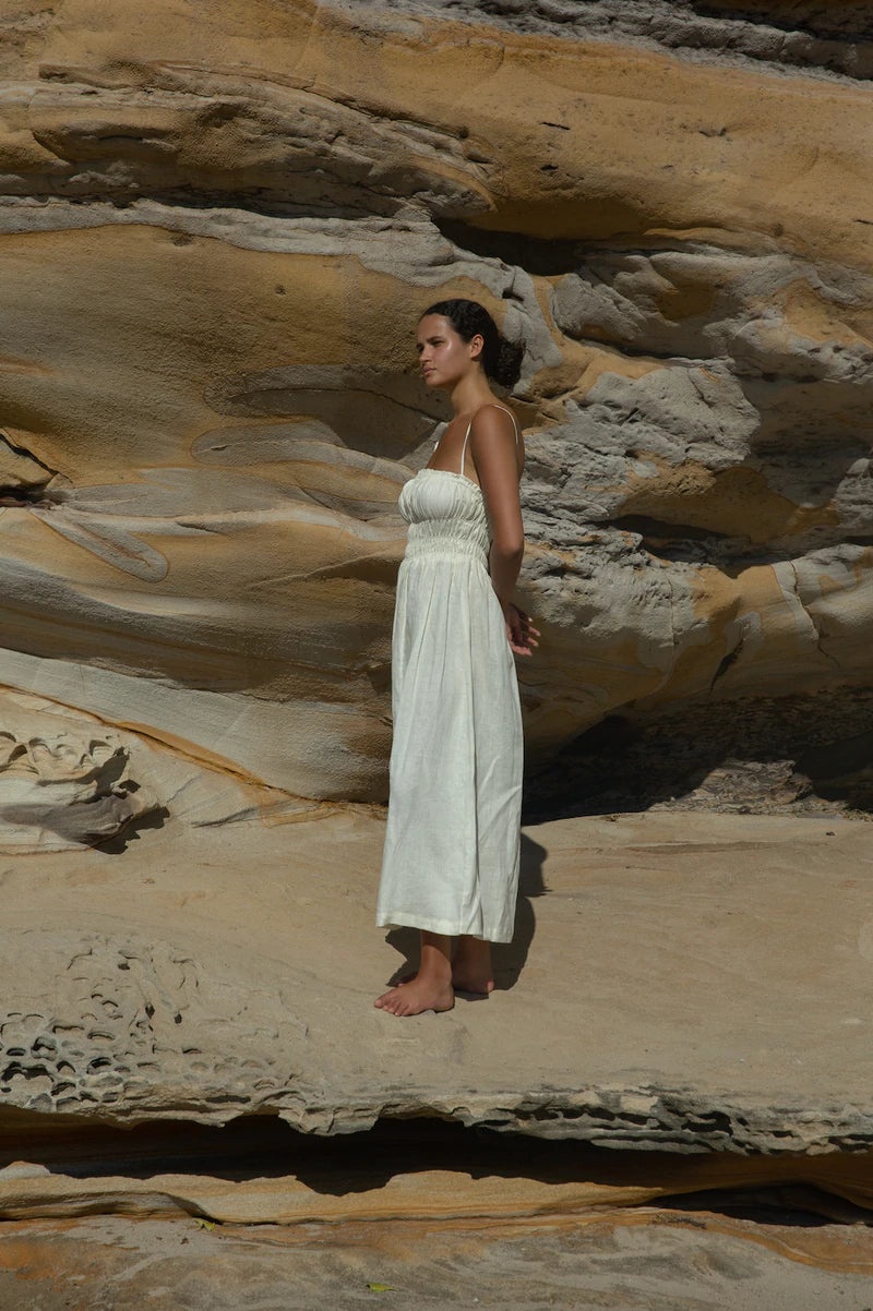 Gillia Claire Dress - Vanilla - Vincent Park - {{shop.address.city}} {{ shop.address.country }}