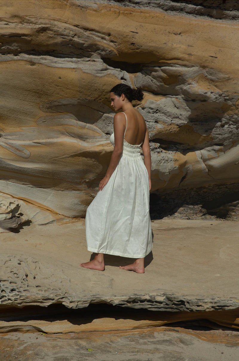 Gillia Claire Dress - Vanilla - Vincent Park - {{shop.address.city}} {{ shop.address.country }}