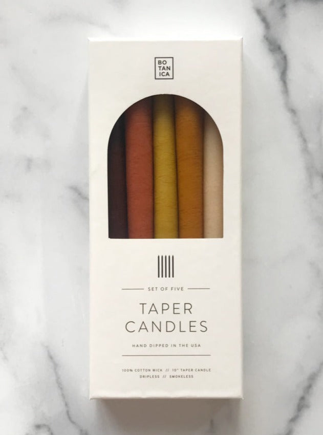 Botanica Taper Candle Set - Earth - Vincent Park - {{shop.address.city}} {{ shop.address.country }}