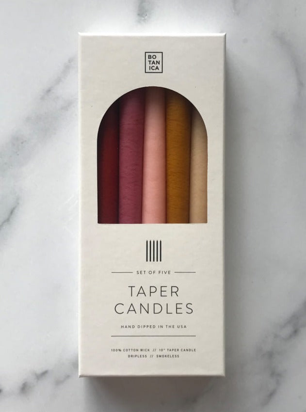 Botanica Taper Candle Set - Fire - Vincent Park - {{shop.address.city}} {{ shop.address.country }}