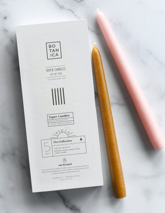 Botanica Taper Candle Set - Fire - Vincent Park - {{shop.address.city}} {{ shop.address.country }}