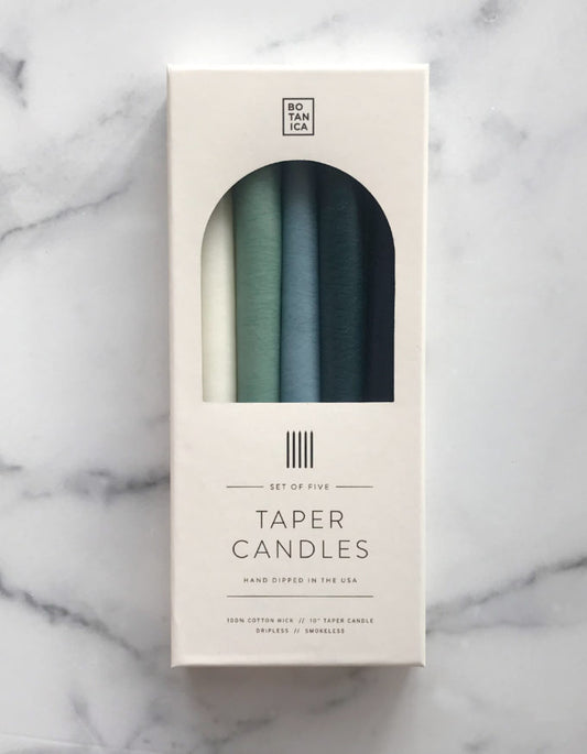 Botanica Taper Candle Set - Water - Vincent Park - {{shop.address.city}} {{ shop.address.country }}