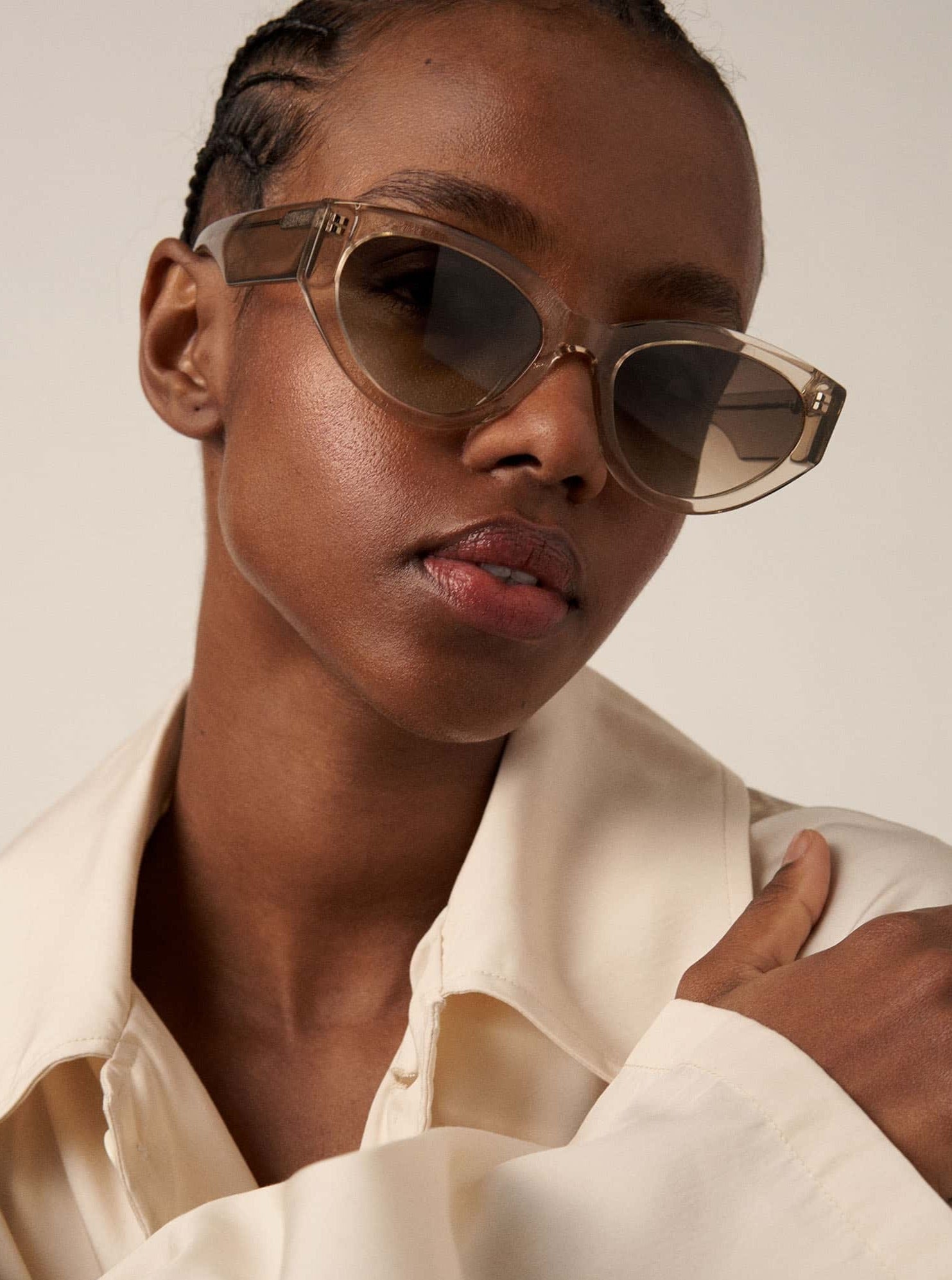 Chimi 06 sunglasses - Ecru - Vincent Park - {{shop.address.city}} {{ shop.address.country }}