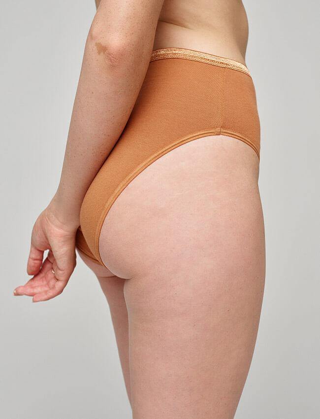 Knickey Organic Cotton High Rise Brief - Butterscotch - Vincent Park - {{shop.address.city}} {{ shop.address.country }}