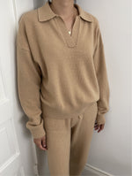 Le Bon Shoppe Nanette Sweater Joggers - Camel - Vincent Park - {{shop.address.city}} {{ shop.address.country }}