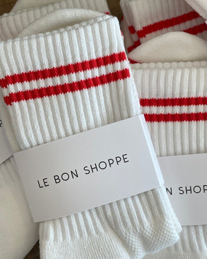 Le Bon Shoppe Boyfriend Sock - Clean White - Vincent Park - {{shop.address.city}} {{ shop.address.country }}