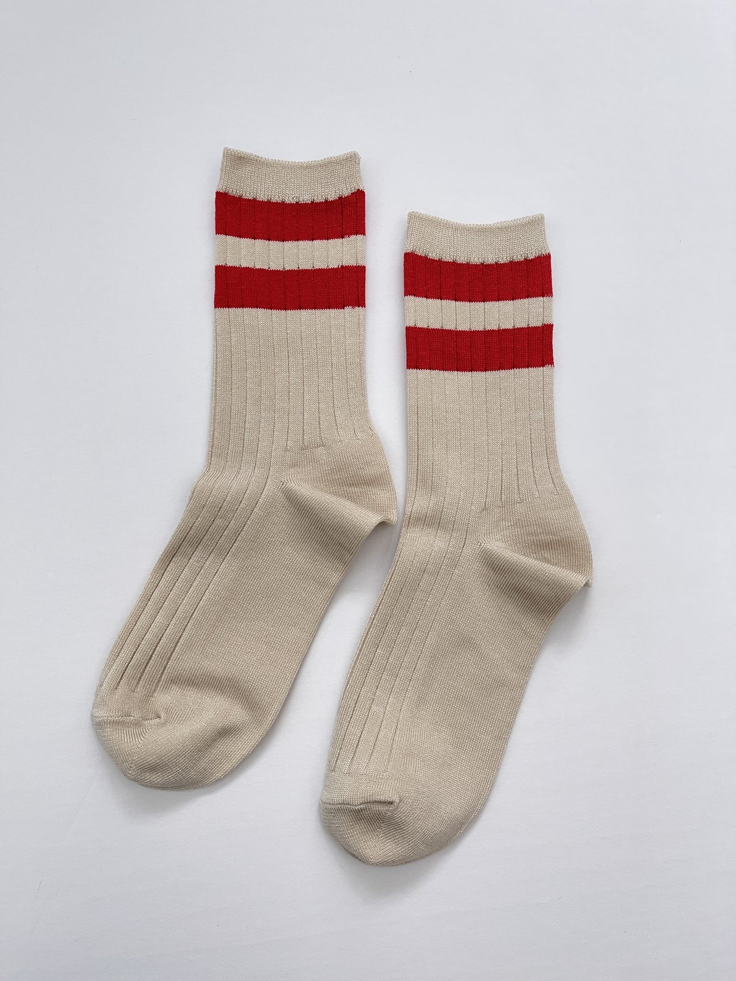 Le Bon Shoppe Her Varsity Socks - Red Stripe - Vincent Park - {{shop.address.city}} {{ shop.address.country }}