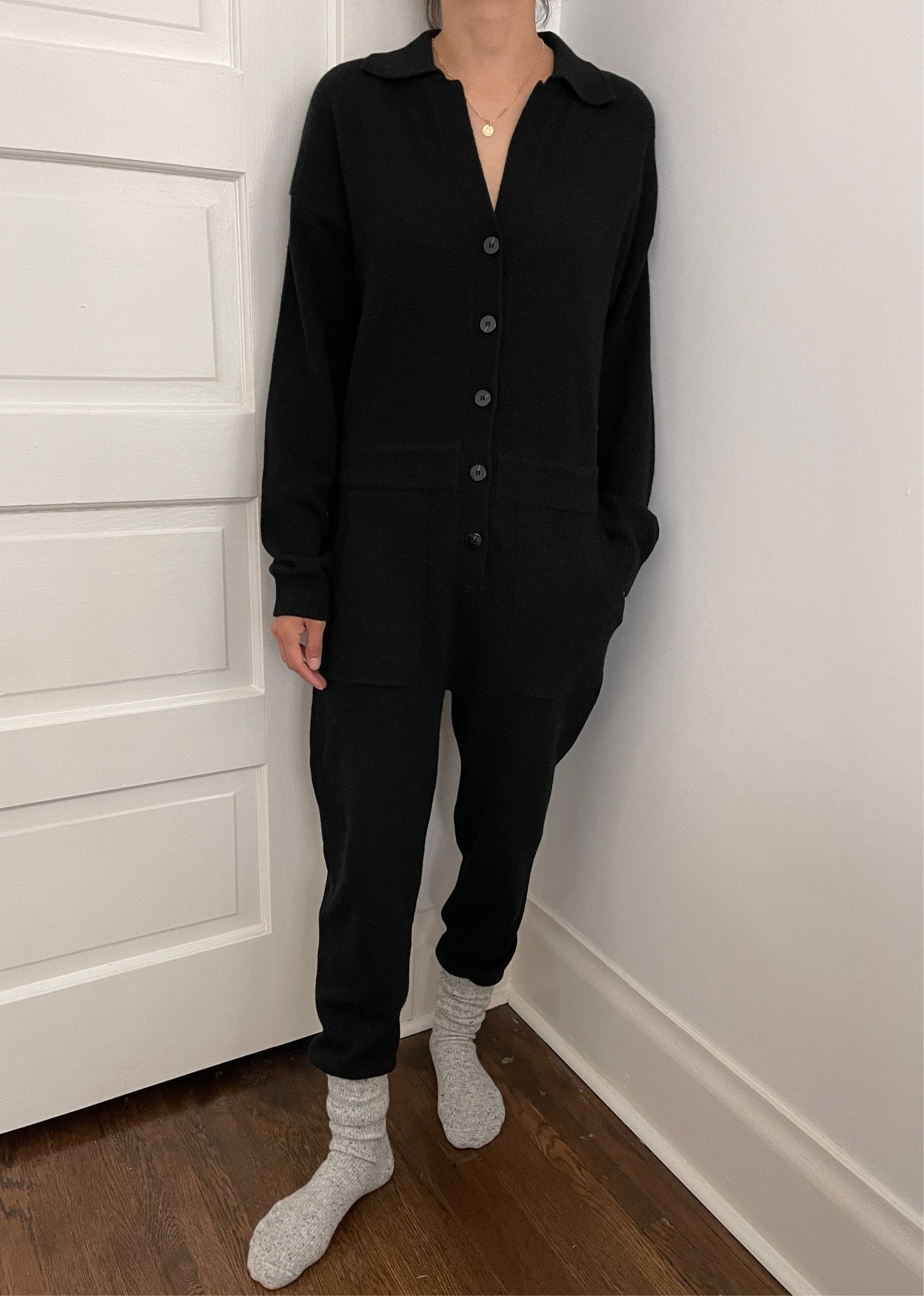 Le Bon Shoppe Elegante Jumpsuit - Ebony - Vincent Park - {{shop.address.city}} {{ shop.address.country }}