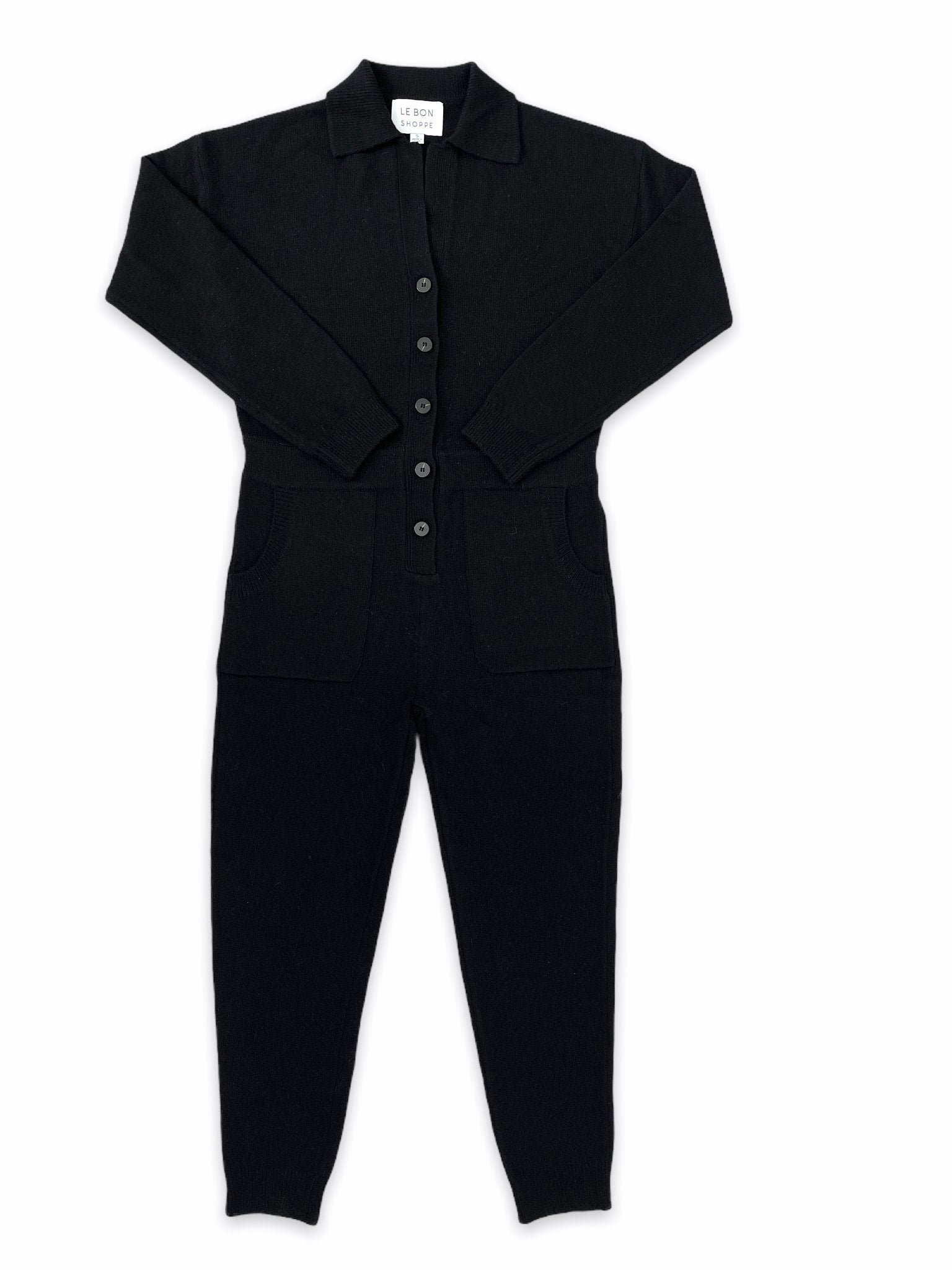 Le Bon Shoppe Elegante Jumpsuit - Ebony - Vincent Park - {{shop.address.city}} {{ shop.address.country }}