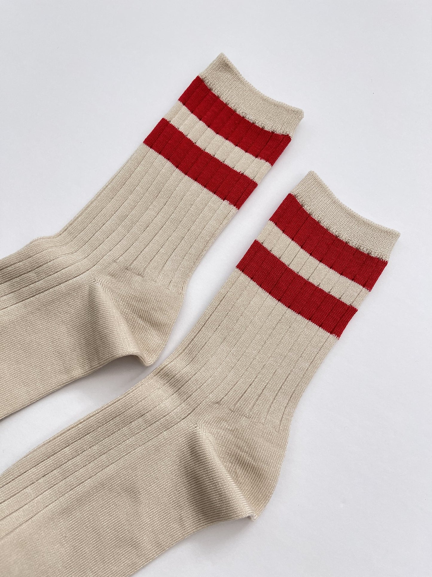Le Bon Shoppe Her Varsity Socks - Red Stripe - Vincent Park - {{shop.address.city}} {{ shop.address.country }}