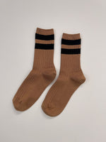 Le Bon Shoppe Her Varsity Socks - Peanut - Vincent Park - {{shop.address.city}} {{ shop.address.country }}
